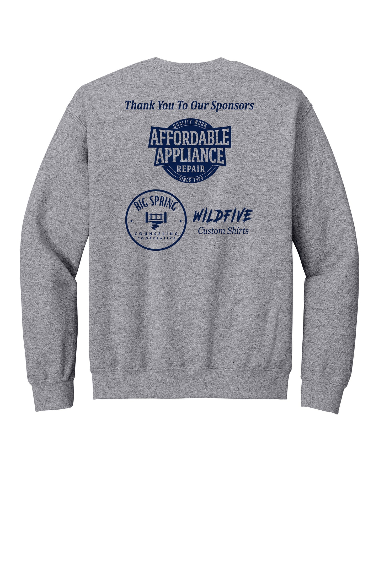 Gildan Sweatshirt Sponsor Back