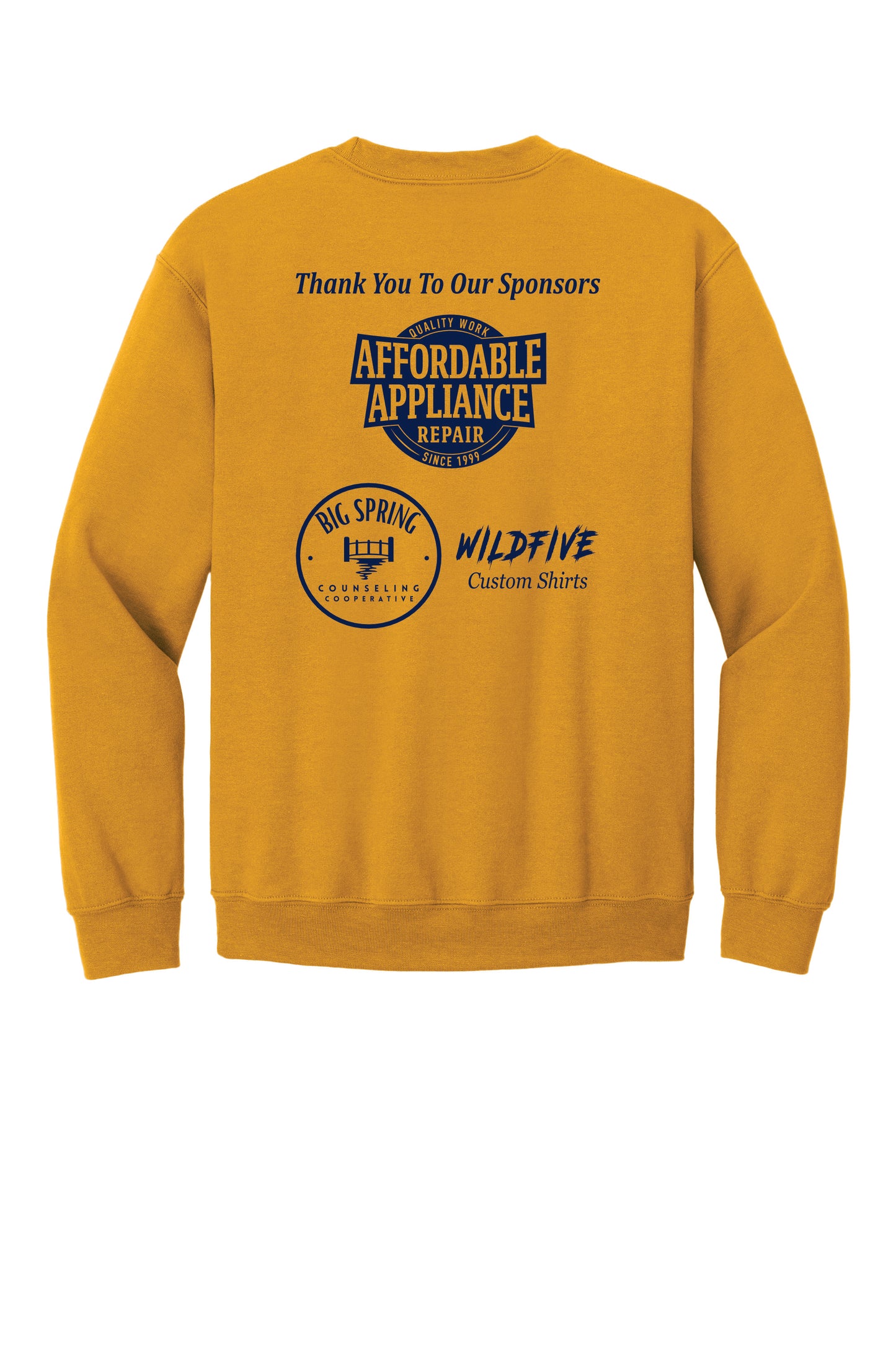 Gildan Sweatshirt Sponsor Back