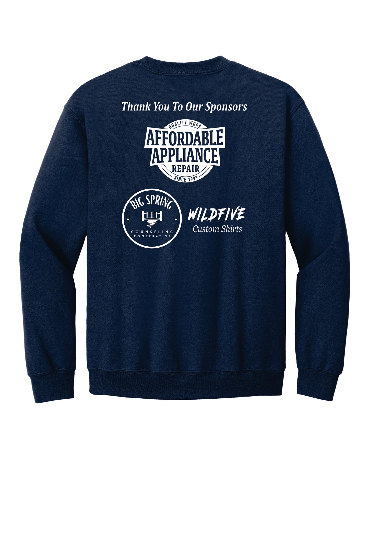 Gildan Sweatshirt Sponsor Back
