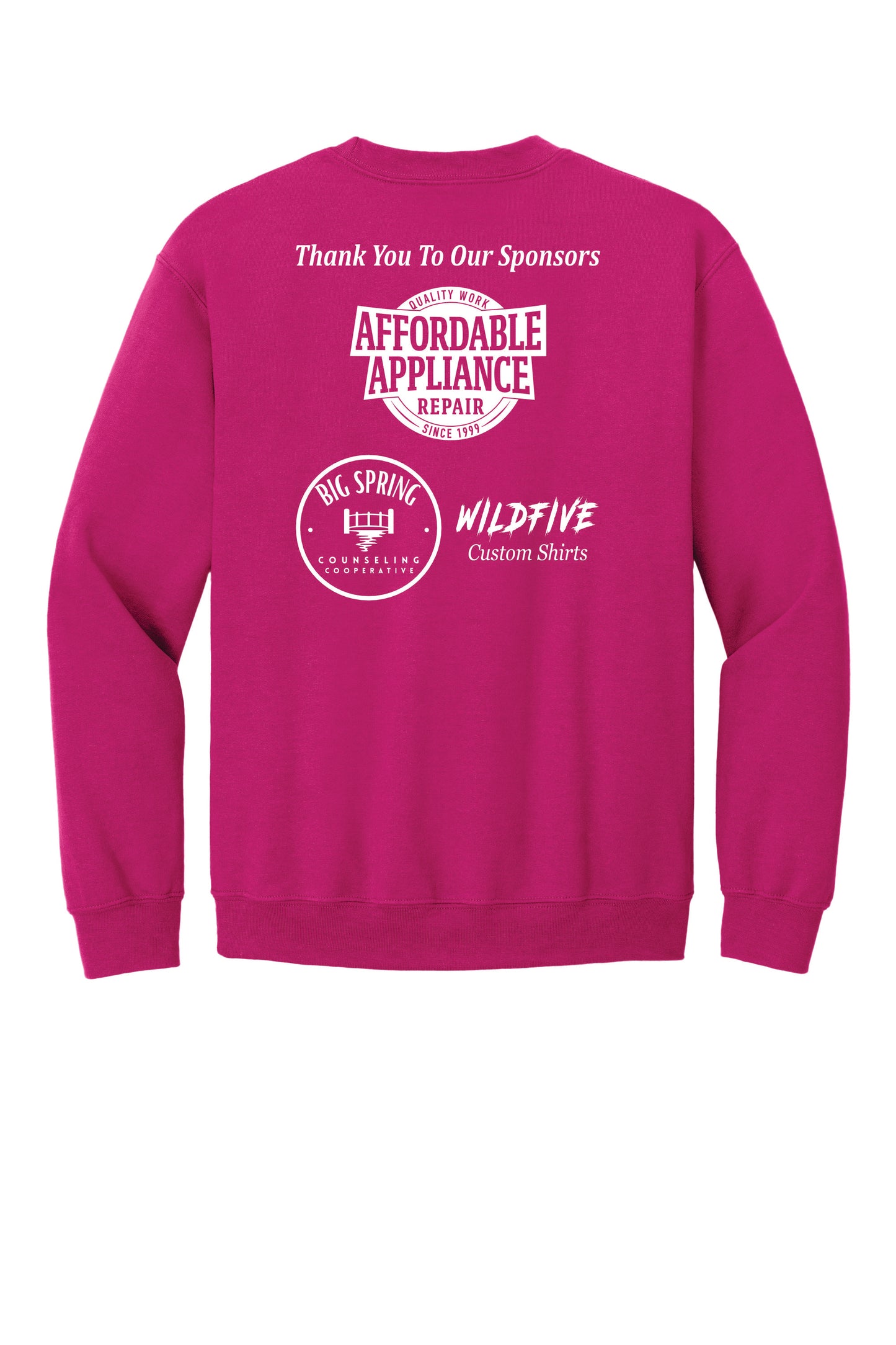 Gildan Sweatshirt Sponsor Back