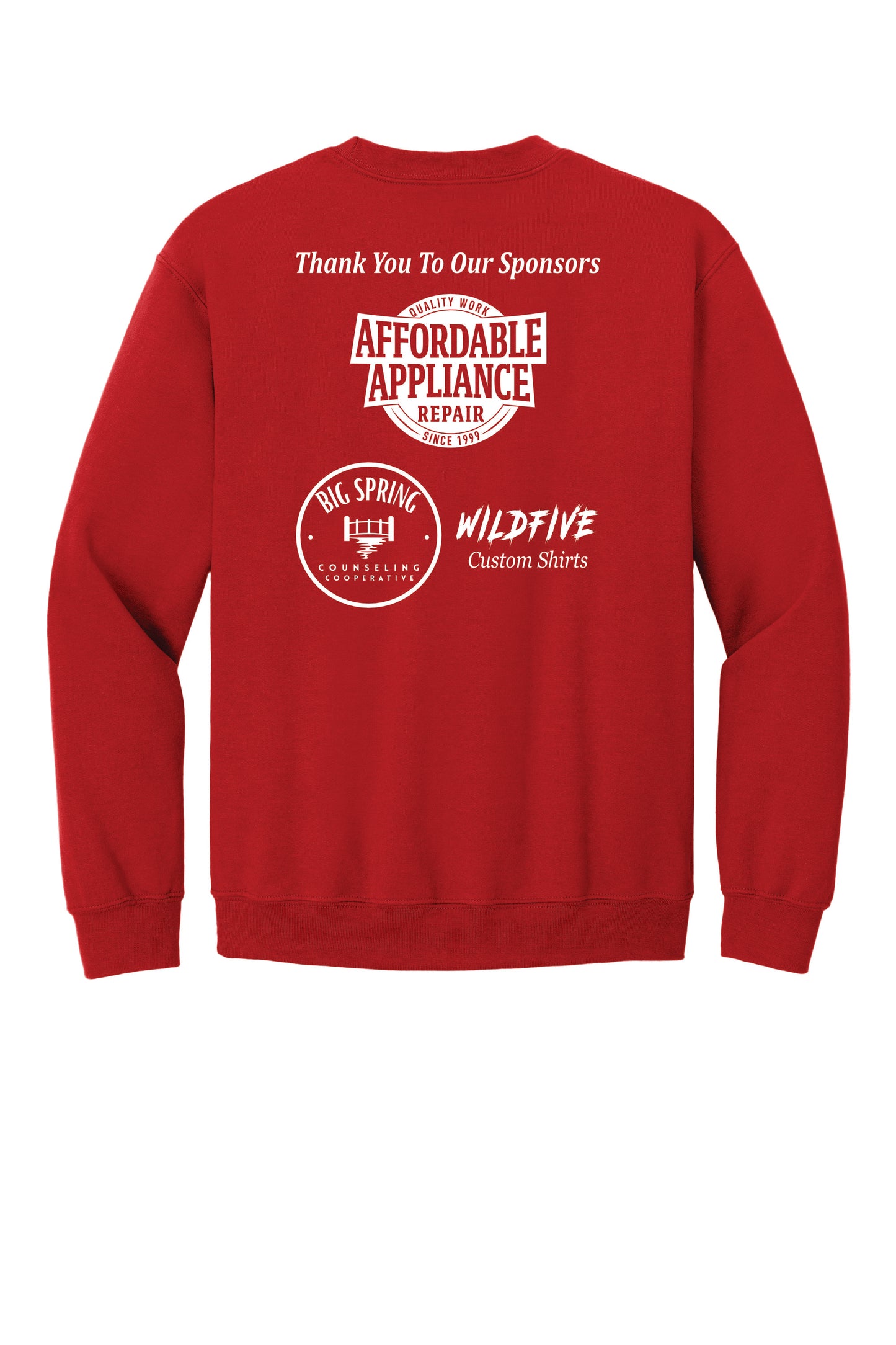 Gildan Sweatshirt Sponsor Back
