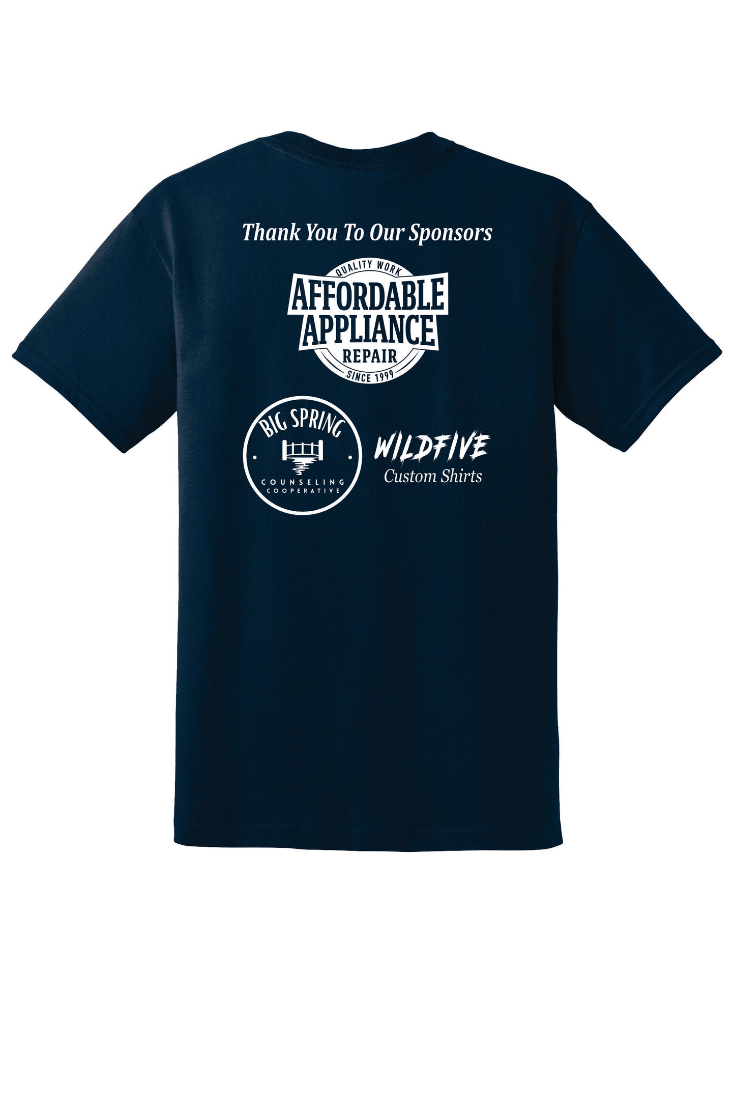 Gildan 50/50 Short Sleeve Tee Sponsor Back
