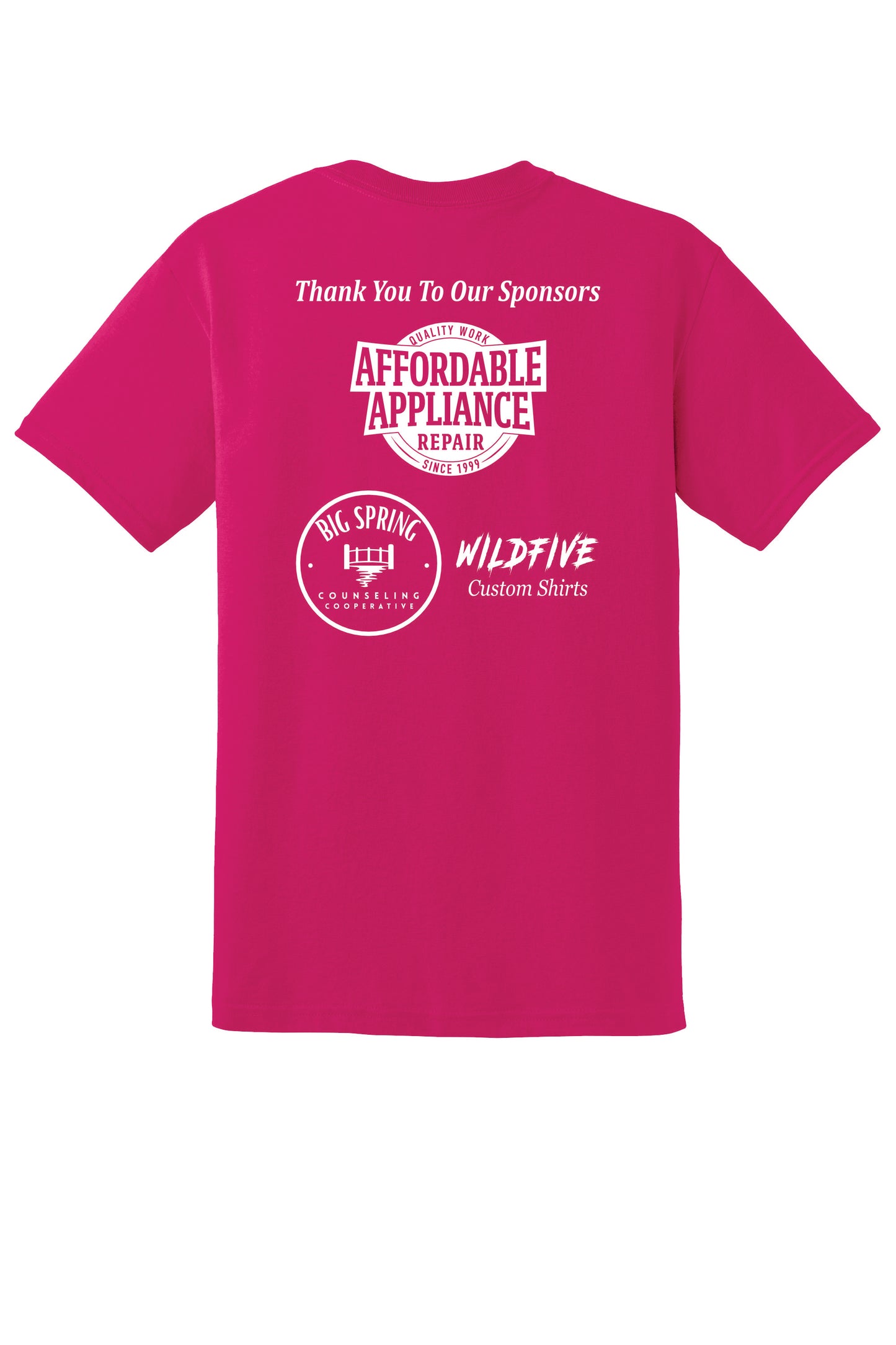 Gildan 50/50 Short Sleeve Tee Sponsor Back