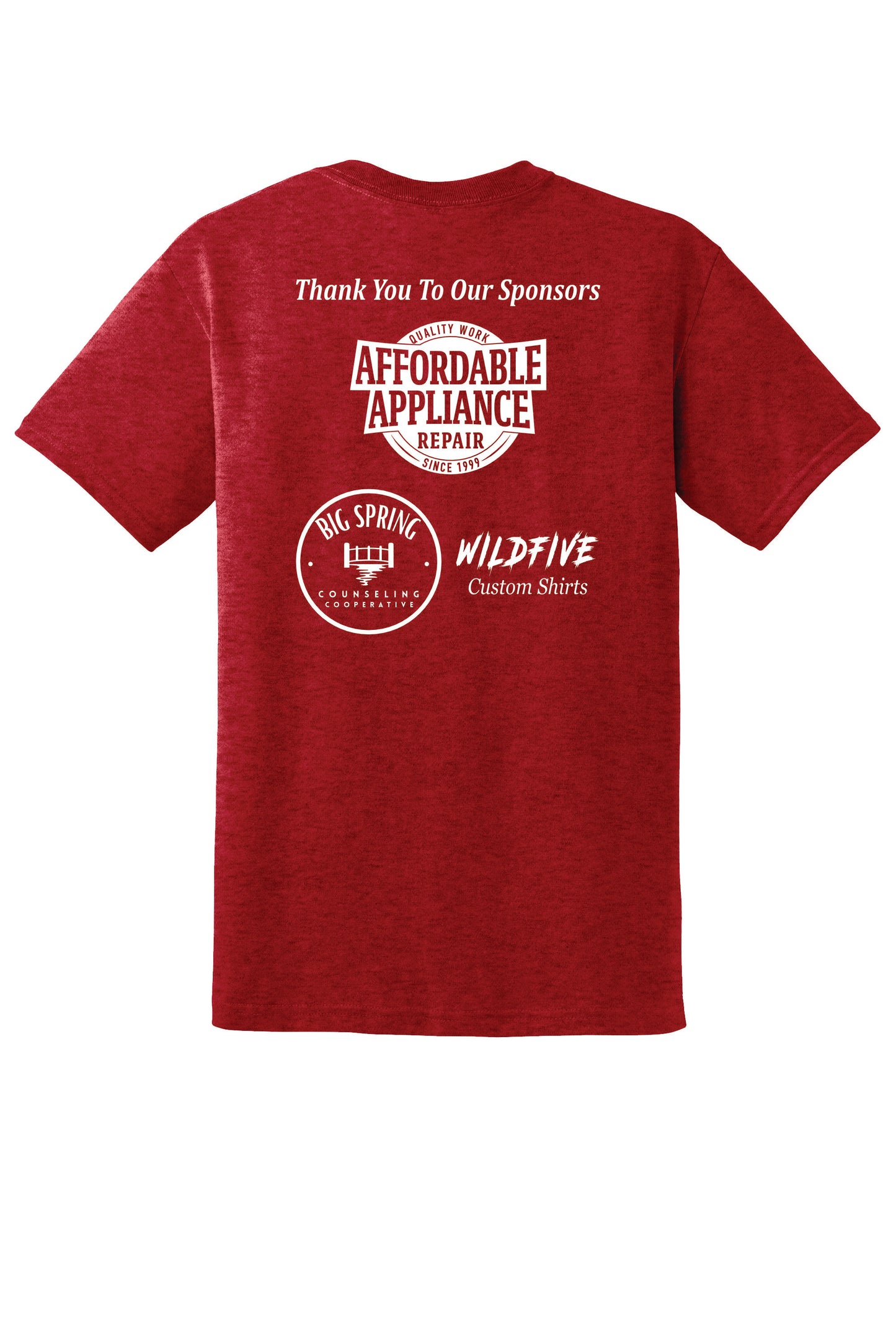 Gildan 50/50 Short Sleeve Tee Sponsor Back