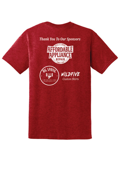 Gildan 50/50 Short Sleeve Tee Sponsor Back