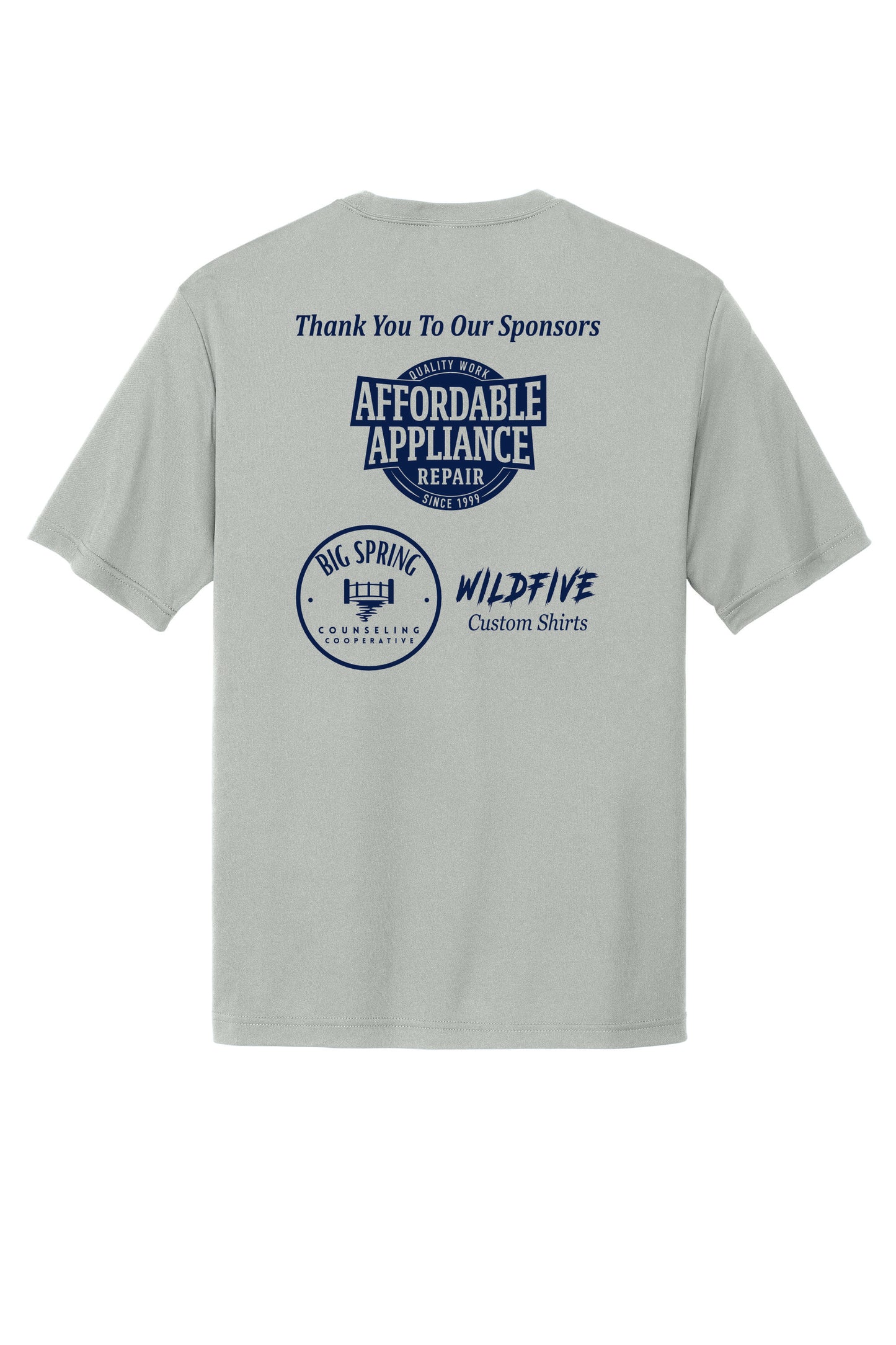 Sport-Tek Dri Fit Short Sleeve Sponsor Back