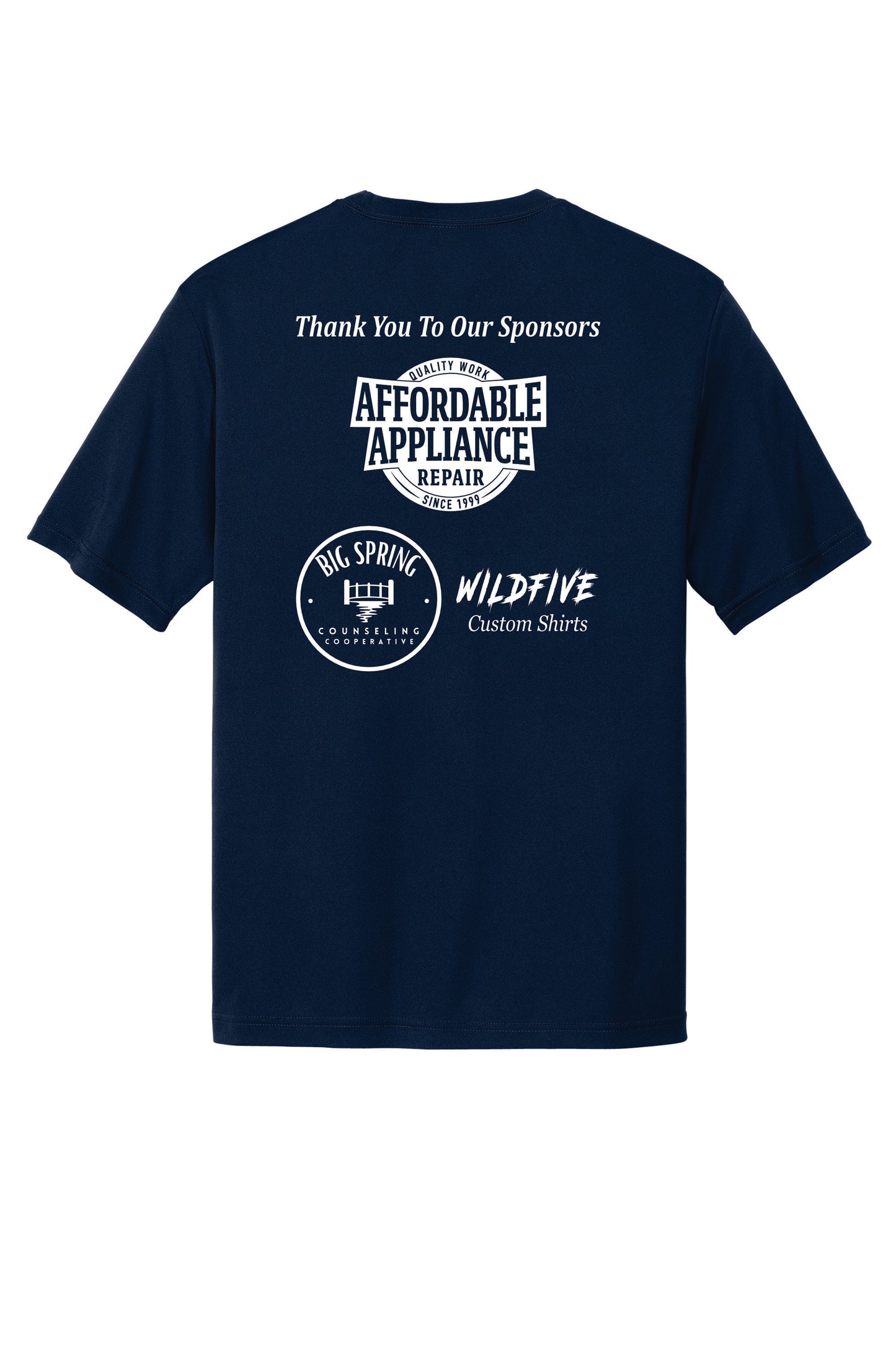 Sport-Tek Dri Fit Short Sleeve Sponsor Back
