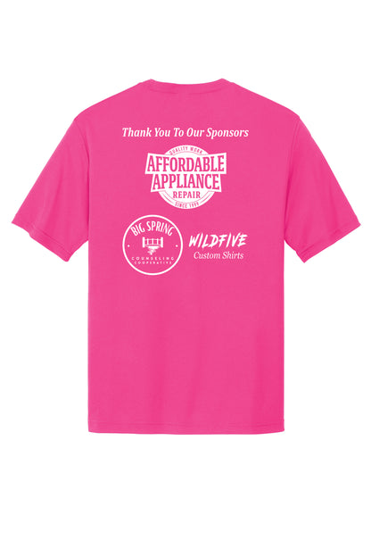 Sport-Tek Dri Fit Short Sleeve Sponsor Back