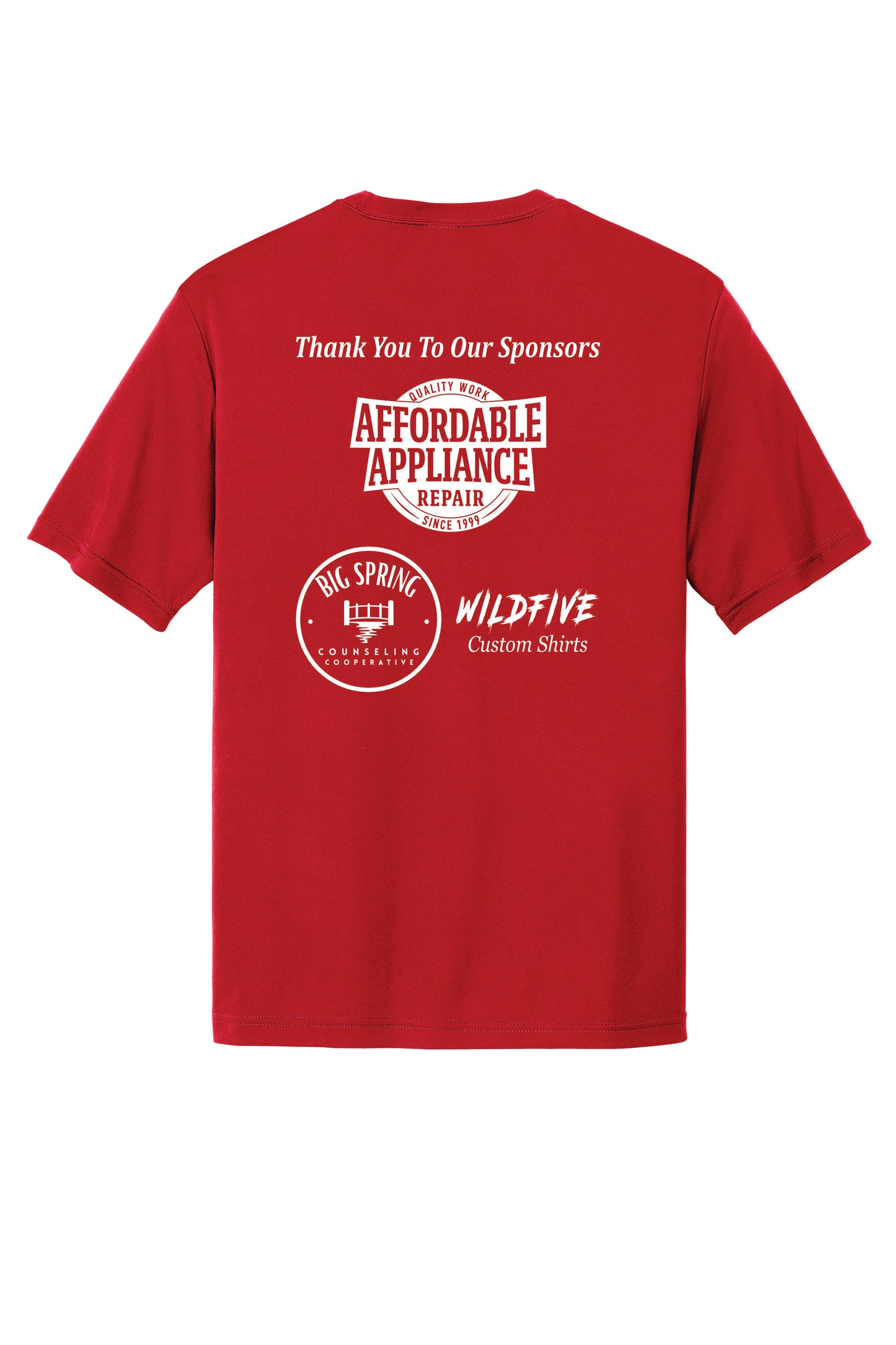 Sport-Tek Dri Fit Short Sleeve Sponsor Back